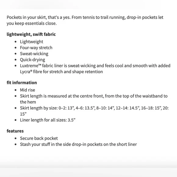 Lululemon Pace Rival Mid-Rise Skirt *Long - Picture 12 of 12